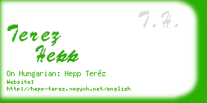 terez hepp business card