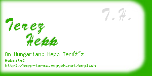 terez hepp business card